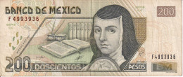 BILLETE DE MEXICO DE 200 PESOS DEL AÑO 2000 (BANKNOTE) - Mexico