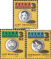 Czech Republic 67-69 (complete Issue) Unmounted Mint / Never Hinged 1995 Theater - Neufs