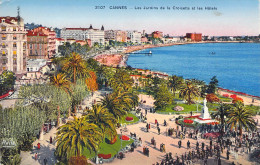 FRANCE - 06 - CANNES - Les Jardins De La Croisette Et Les Hôtels - Carte Postale Ancienne - Cannes