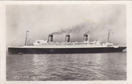 CARTE DITE PHOTO ,,S/S ILE DE FRANCE - Steamers