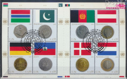 UNO - Wien 477-484 Kleinbogen (kompl.Ausg.) Gestempelt 2006 Flaggen Und Münzen (10046151 - Gebraucht
