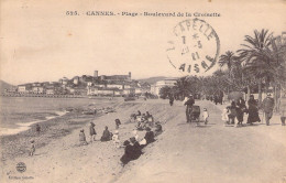 FRANCE - 06 - CANNES - Plage Boulevard De La Croisette - Carte Postale Ancienne - Cannes