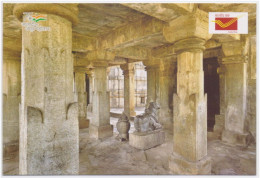 Battisa Temple, Ancient Temple, Lord Shiva, God, Nandi Shiva's Chief, Hinduism, Hindu Mythology, Postal Card India - Hinduism