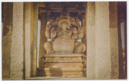 Giant Lord Ganesha Statue Locally Called Sasivekalu Mustard Seed Ganesha, Hinduism, Religion, Hindu Mythology Card - Hinduism