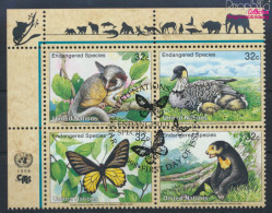 UNO - New York 767-770 Viererblock (kompl.Ausg.) Gestempelt 1998 Gefährdete Tiere (10064053 - Used Stamps