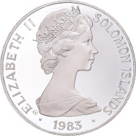 Monnaie, Îles Salomon, Elizabeth II, 5 Dollars, 1983, SPL, Argent, KM:16 - Solomon Islands