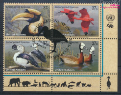 UNO - New York 925-928 Viererblock (kompl.Ausg.) Gestempelt 2003 Vögel (10064252 - Used Stamps