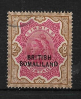 ST HELENA 1903 2R CURVED OVERPRINT SG 22a FINE USED Cat £1300 - Somaliland (Herrschaft ...-1959)