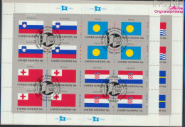 UNO - New York 862-869Klb Kleinbogen (kompl.Ausg.) Gestempelt 2001 Flaggen Der UNO-Staaten (10050682 - Used Stamps