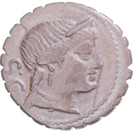 Monnaie, Naevia, Denier Serratus, 79 BC, Rome, TTB, Argent, Crawford:382/1 - République (-280 à -27)