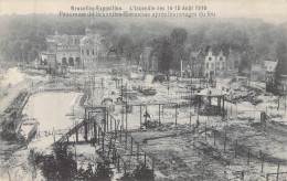 BELGIQUE - BRUXELLES - Exposition - L'incendie Des 14 15 Août 1910 - Carte Postale Ancienne - Andere & Zonder Classificatie