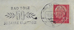 West Germany 1956 Cover From Bad Tölz To Hamburg Kraftpost vehicle For Combined Transport Of People & Mail Bus Stamp - Busses