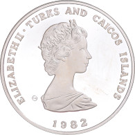 Monnaie, Îles Turks Et Caïques, Elizabeth II, 10 Crowns, 1982, British Royal - Turks And Caicos Islands