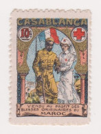 Vignette Militaire Delandre - Croix Rouge - Casablanca - Red Cross