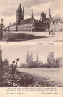 BELGIQUE - YPRES - Halles Aux Draps D'YPRES Avant Et Après Le Bombardement - Carte Postale Ancienne - Sonstige & Ohne Zuordnung