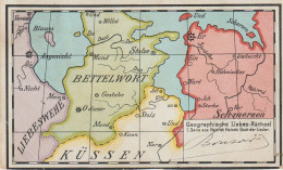 ALLEMAGNE. GEOGRAPHISCE LIEBES RÄTHSEL Carte Géo à Devinettes Amusantes De Pays / Régions Inexistants (tes) - Otros & Sin Clasificación