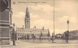 BELGIQUE - LOUVAIN - Bibliothèque De L'Université De Louvain - Place Du Peuple - Carte Postale Ancienne - Otros & Sin Clasificación