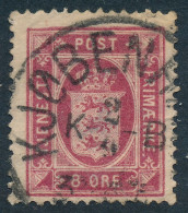 Denmark Danemark Danmark 1904: 8ø Red Official INVERTED Wmk, Fine Used, AFA TJ6-vm (DCDK00356) - Service