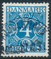 Denmark Danemark Danmark 1925: 4ø Blue Porto, VF Used, AFA Porto 10 (DCDK00361) - Strafport