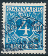 Denmark Danemark Danmark 1925: 4ø Blue Porto, VF Used, AFA Porto 10 (DCDK00361) - Segnatasse