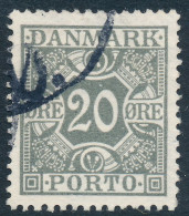 Denmark Danemark Danmark 1930: 20ø Grey Porto, VF Used, AFA Porto 23 (DCDK00366) - Strafport