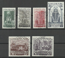 LUXEMBOURG Luxemburg 1939 Michel 309 - 314 O - Usati