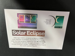 (1 Q 17) Solar Eclipses (Australian Stamp Issued 11-4-2023) $ 1.20 (green Stamp) - Covers & Documents