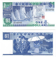 Singapore 1 Dollar 1987 UNC - Singapore