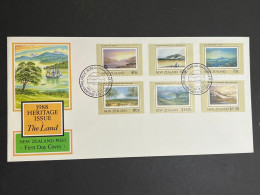 (1 Q 19) New Zealand FDC - 1988 - Heritage Issue - The Land - FDC