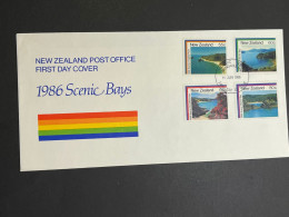 (1 Q 19) New Zealand FDC - 1986 - Scenic Issue - FDC