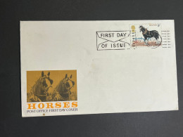 (1 Q 19) UK FDC - 1979 - Horses (with Insert) - 1971-1980 Decimal Issues