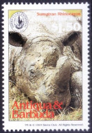 Antigua & Barbuda 1994 MNH, Sumatran Rhino, Wild Animals - Rhinoceros