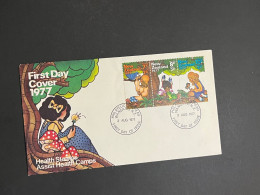 (1 Q 19) New Zealand FDC - 1977 + 1987  -  2 Covers  - Health Issue - FDC