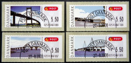 Denmark 2008 MiNr.42-45 (O) ( Lot L110 ) ATM Franking Labels - Vignette [ATM]