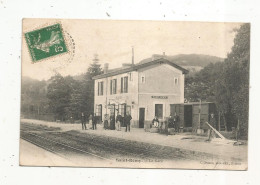 Cp, Chemin De Fer, La Gare , 14 , SAINT REMY ,  Voyagée 1912 - Stazioni Senza Treni