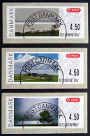 Denmark 2006 MiNr.32-34 (O) ( Lot L147 ) ATM Franking Labels - Timbres De Distributeurs [ATM]