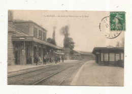 Cp, Chemin De Fer, La Gare De L'ouest ,vue Sur Le Quai , 14 , BAYEUX , Voyagée 1908 - Stazioni Senza Treni