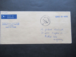 Zypern / Cyprus Kibris Türk 1976 Blauer Stempel L1 Service Des Postes Per Luftpost Nach Krefeld - Covers & Documents