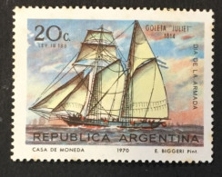 1970 - Argentina - Navy Day - Schooner - New - Nuevos