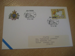 Noli 1993 1193 Cancel Cover Colon Columbus Colombo America Discover Stamp SAN MARINO Italy Italia - Briefe U. Dokumente