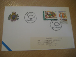 1993 Tree 23 Premio Asiago Cancel Cover Nature Olympics Europeism Stamps SAN MARINO Italy Italia - Briefe U. Dokumente