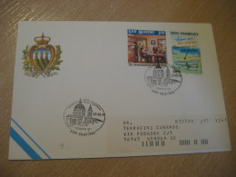 Torino Turin 1991 Giornata Phil. Cancel One Penny Black Tourism Tourist Stamps SAN MARINO Italy Italia - Cartas & Documentos