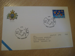 Europa 1993 Europeism Carnival Carnaval Cancel Cover SAN MARINO Italy Italia - Carnival