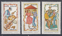 Brazil Brasil 1982 Mi#1924-1926 Mint Never Hinged - Unused Stamps