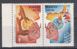Brazil Brasil 1982 Mi#1879-1880 Mint Never Hinged Pair - Unused Stamps