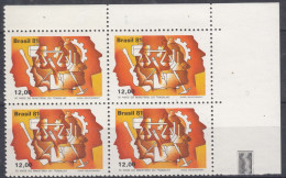 Brazil Brasil 1981 Mi#1865 Mint Never Hinged Pc. Of 4 - Unused Stamps