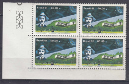Brazil Brasil 1981 Mi#1853 Mint Never Hinged Pc. Of 4 - Unused Stamps