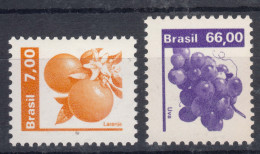 Brazil Brasil 1981 Plants Fruits Mi#1817-1818 Mint Never Hinged - Ungebraucht