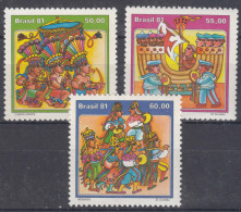 Brazil Brasil 1981 Mi#1840-1842 Mint Never Hinged - Unused Stamps