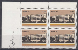 Brazil Brasil 1981 Mi#1839 Mint Never Hinged Pc. Of 4 - Neufs